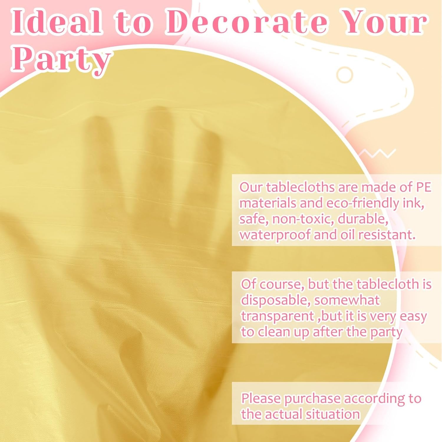 12 Pcs Pastel Tablecloths Rainbow Mix Color Plastic Tablecloth 54 X 108 Inch Disposable Rectangle Table Covers for Wedding Baby Shower Ice Cream Girls Birthday Party Summer Decorations