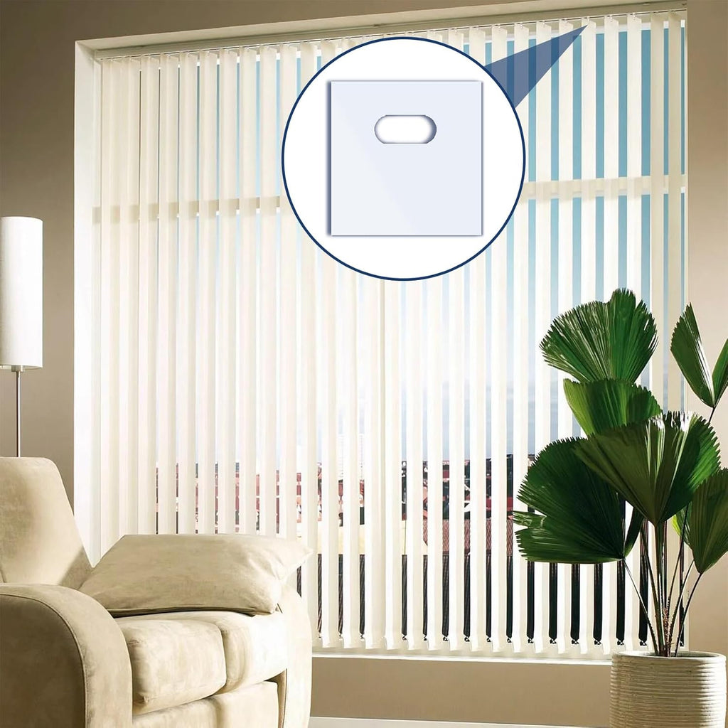 1.18×1.18In Vertical Blind Repair Piece 90P, White