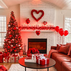 200 LED Red Fairy Lights, 66 Ft 8 Modes Red Christmas Lights Indoor Plug in with Wheel, Remote Control Twinkle String Light Outdoor for Christmas Decor