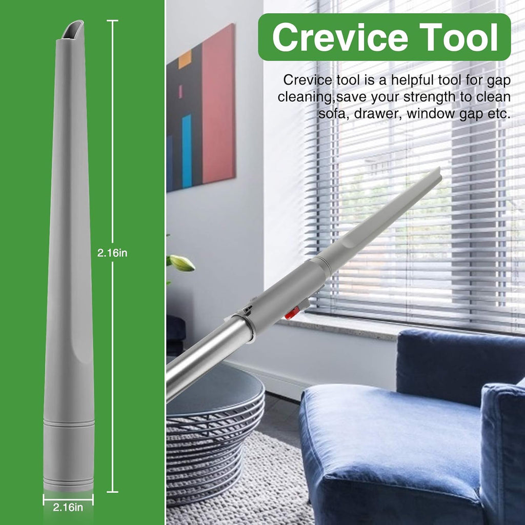 2 Pack Crevice Tool and Dust Brush Replacement Compatible with Shark Navigator Lift-Away Vacuum Cleaner Accessories for NV350, NV352, NV355, NV356E (Compatible with Part #112FFJ)