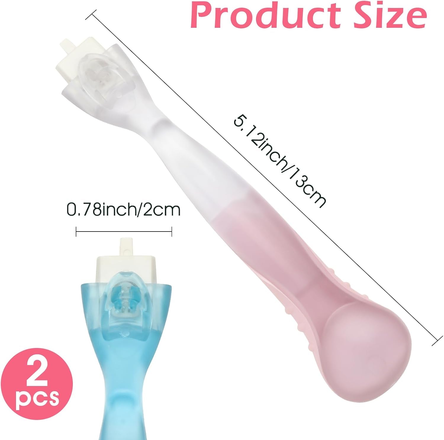 2PCS Replacement Handle Compatible with Gillette Venus Razor (Only Handle) - Blue