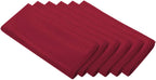 20-Inch Polyester Cloth Napkins Linen Dinner Napkins - Set of 12 for Weddings, Banquets, or Restaurants (1-Dozen) (Burgundy)