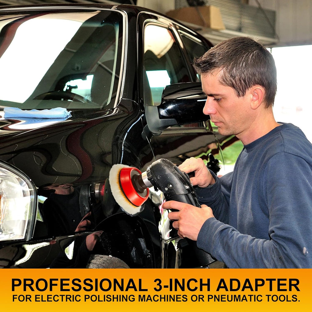178 Pcs Car Sanding Kit Drill Polisher Attachments Angle Grinder Discs Foam Polishing Pad 3 Inch Buffing Pads Backing Adapter Sandpapers for Car Wood Glass Metal Resin Epoxy, Disc Grit 40-10000
