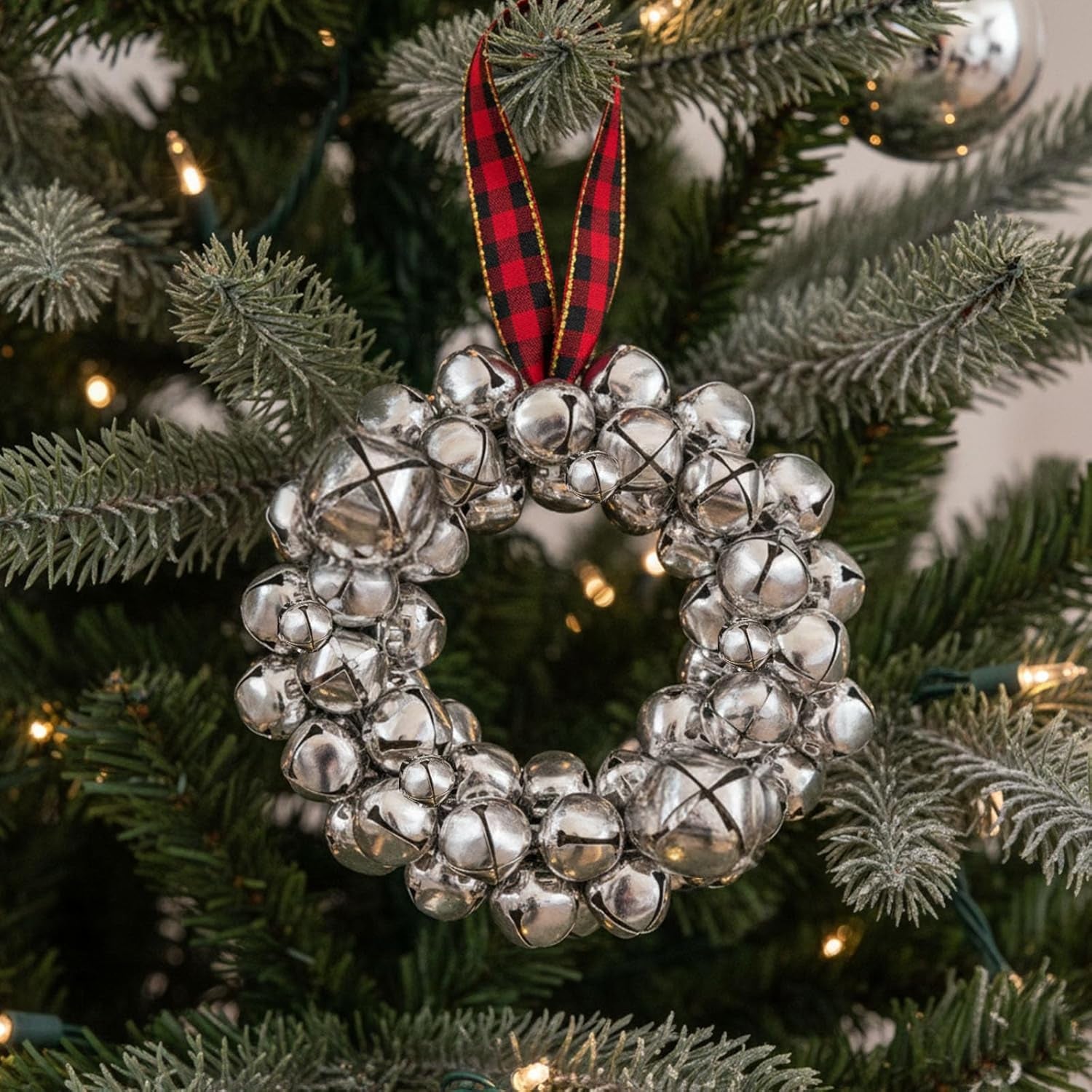 250PCS Jingle Bells Bulk, Assorted Sizes Craft Bells for Crafts DIY Projects Home Decor, Silver