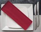 20-Inch Polyester Cloth Napkins Linen Dinner Napkins - Set of 12 for Weddings, Banquets, or Restaurants (1-Dozen) (Burgundy)