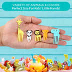 156PCS Animal Food Picks for Kids Bento Box Accessories,  Fun Kid Food Picks, Cute Fruit Toothpicks for Kids Lunch Accessories, Reusable Lunchbox Pick for Kid Toddler
