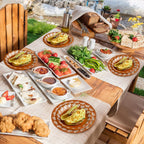 120 Pcs Platos De Barro Mexicanos Paper Plates Fall Cielito Lindo Party Decoration 7/9 Inch Mexican Plates Terracotta Flower Clay Pottery Paper Birthday Wedding Party Supplies (White Flowers)