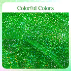 1 Pcs Green Holographic Laser Tablecloth 40" X 108" Christmas Table Cloth Shimmer Shining Plastic Metallic Table Cover for Jungle Safari Wild One Baby Shower Birthday Party Decoration Supplies