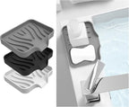 3 Pack Bar Soap Holder, Soap Dish for Shower, Easy to Clean, Soft Silicone Soap Holder, Self Draining Waterfall Soap Holder/Tray/Saver for Bathroom, Kitchen, Bathtub, Keep Soap Dry, Extend Soap Life