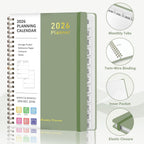 2026 Planner, Weekly and Monthly Calendar Academic Planner, Jan 2026 - Dec 2026, Planning Agenda Book for Desk Accessories and School Supplies - A5 (6.3'' X 8.5'')