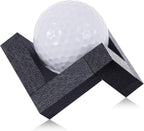 1 Pack Golf Ball Display Stand 1.97 Inch Wooden Golfballs Display Case Black Baseball Rack Holder for Souvenir Collections Tabletop Decor Men Golf Enthusiasts