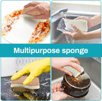 10PCS Natural Sponges for Dishes - Biodegradable Sponges Kitchen Eco Friendly Dish Sponge Non-Scratch Sponges for Cleaning Kitchen