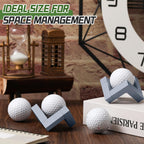 3 Pack Golf Ball Display Stand 1.97 Inch Wooden Golfball Display Case Grey Baseball Rack Holder for Souvenir Collections Tabletop Decor Men Golf Enthusiasts