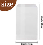100 Glassine Wax Papper Bags - Glassine Envelopes Wax Paper Sandwich Food French Fry Bags Individual Cookie Sleeves Cake Slices Soap Bars Packaging Treat Bags Desserts Baked Goods Wrappers Bag