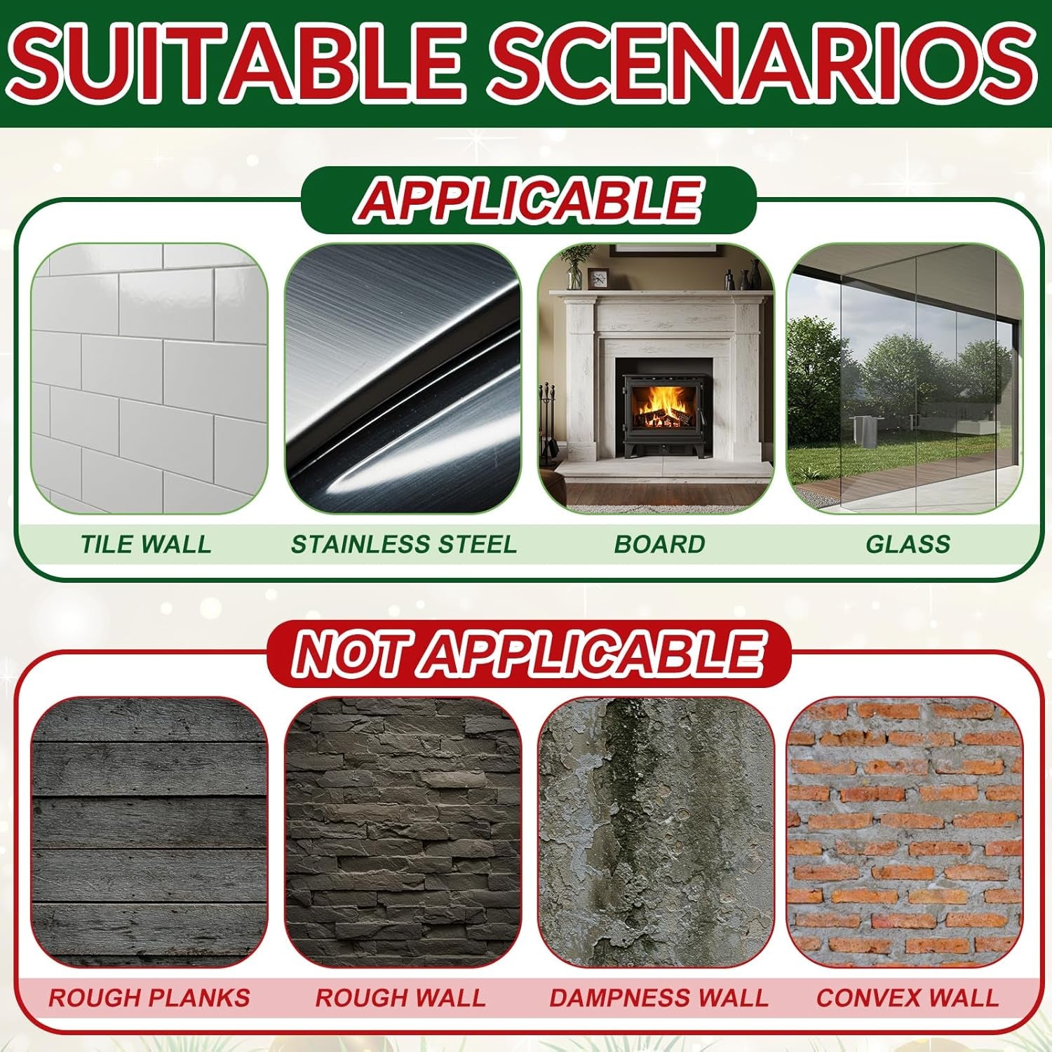 12 Pcs Christmas Green Stocking Holder Garland Hooks for Wall Christmas Stocking Holder Mantle Garland Wreath for Home Xmas Decorations Party Decor