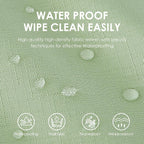 1 Pack 52 * 70Inch Rectangle Tablecloth Linen Textured, Waterproof and Stain Resistant Table Cloth Dining Table Cover for Kitchen Dinning Party Banquet Tabletop Decoration(Sage Green)