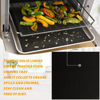 12 Inch 100 Sheets Air Fryer Parchment Paper Squares and 3 PCS Non-Stick Reusable Toaster Oven Mat, for Ninja Foodi Flip SP101/SP201/SP301/SP351, Cuisinart Toaster Oven, Microwave