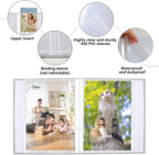 2 Pack Photo Album 4X6, Linen Cover Photo Book, Small Photo Album Book for 36 Pockets Hold 72 Pictures, Picture Book for Photos Family Anniversaries Baby Vacations（Gray)