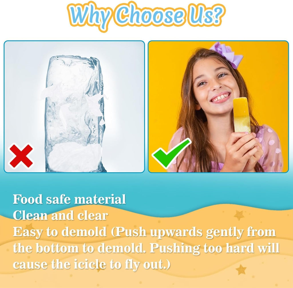 100 Ice Candy Plastic Bags - 4X12 Bolsas Para Bolis De Hielo Mexicanos Freeze Icepop Bags Popsicle Mold Bolsas Para Helados Caseros Popsicle Wrappers Yogurt Ice Cream Smoothie Mold Bag