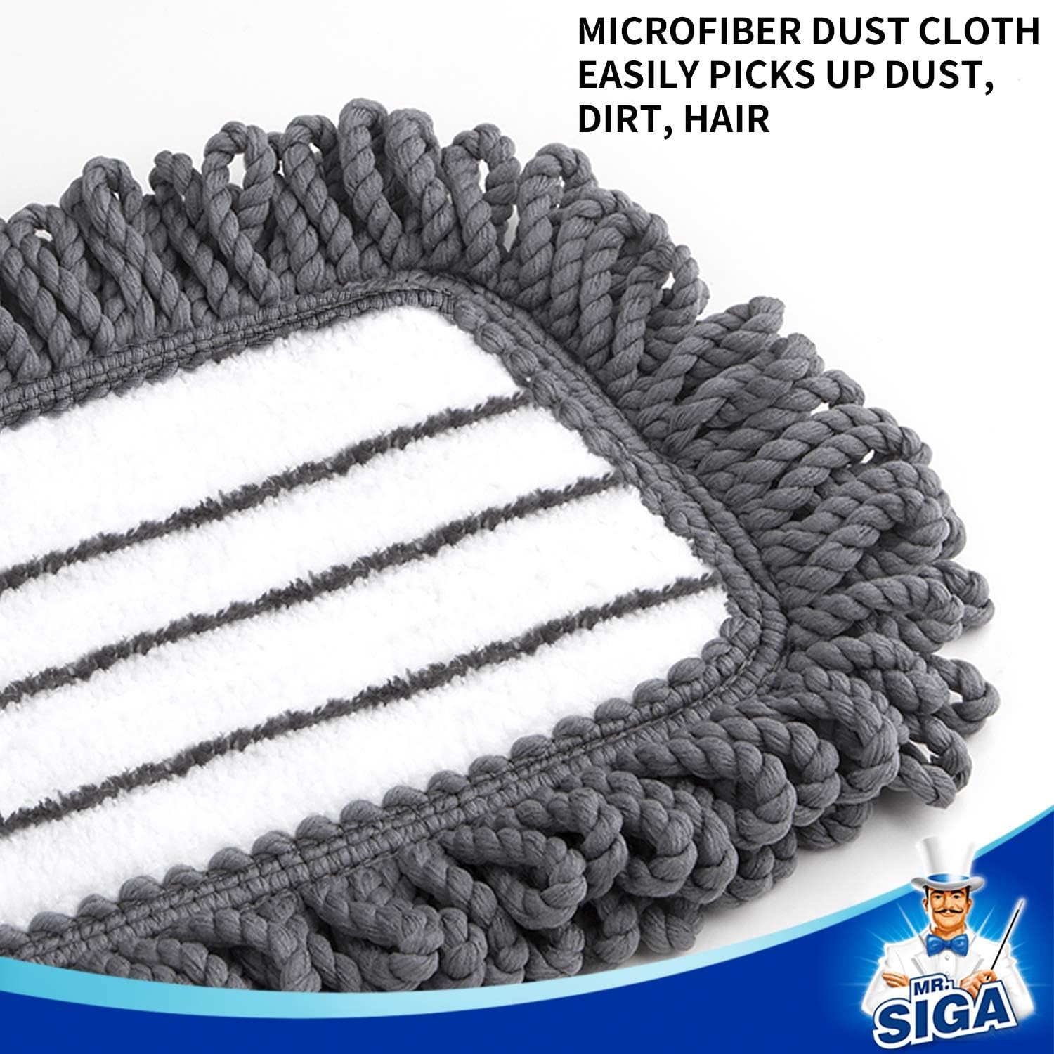 18" Professional Microfiber Mop Refills, 2 Pack