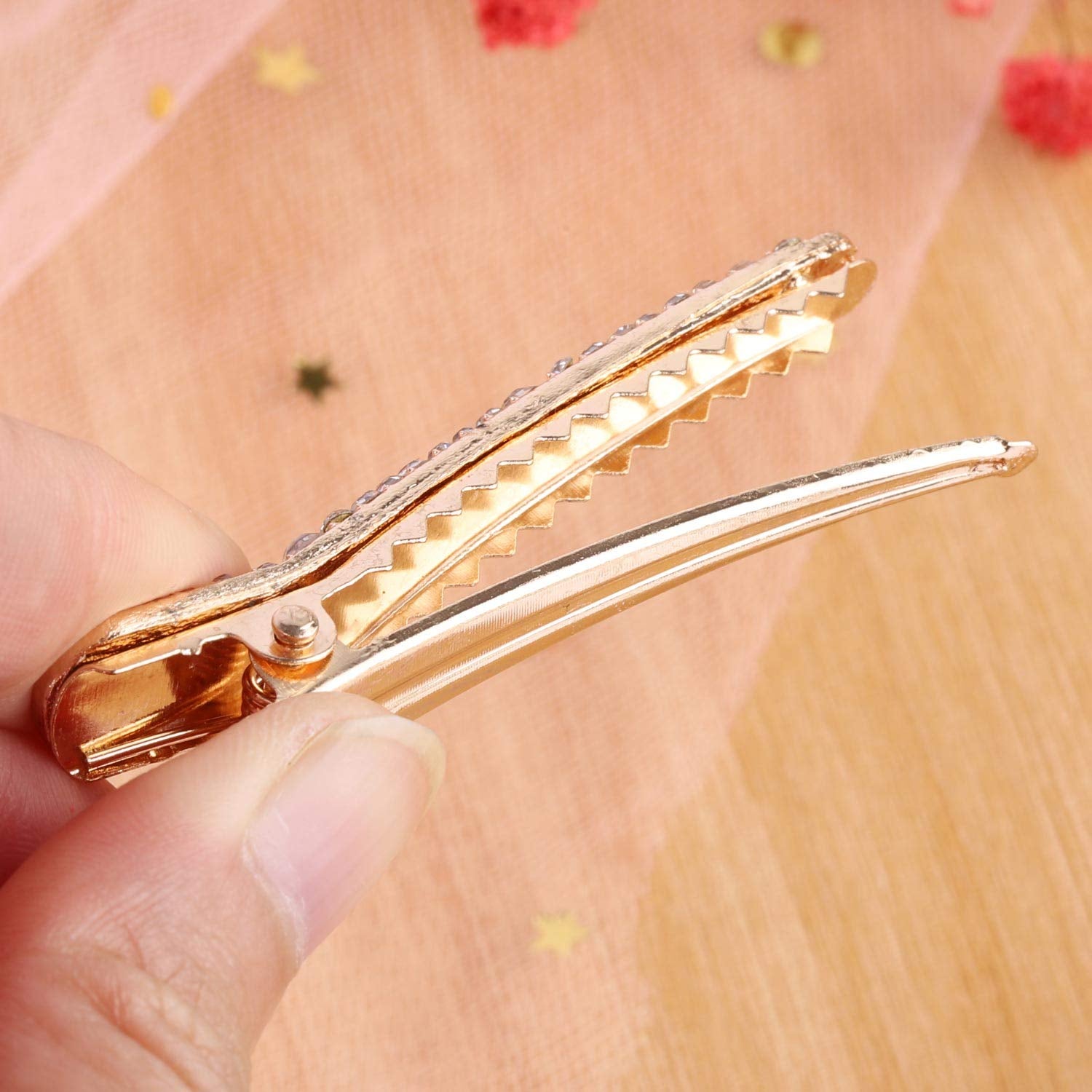 12 Pcs Rhinestone Alligator Hair Clips Fancy Crystal Duckbill Hair Clips for Women Girls Hair Styling Tools Accessories