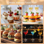 200 Cocktail Picks, White Pearl Fancy Toothpicks for Appetizers Drinks Fruit Food, 4.7 in Long Bamboo Skewers Wood Cocktail Sticks for Wedding Bridal Shower Party Decor Charcuterie Boards Accessories