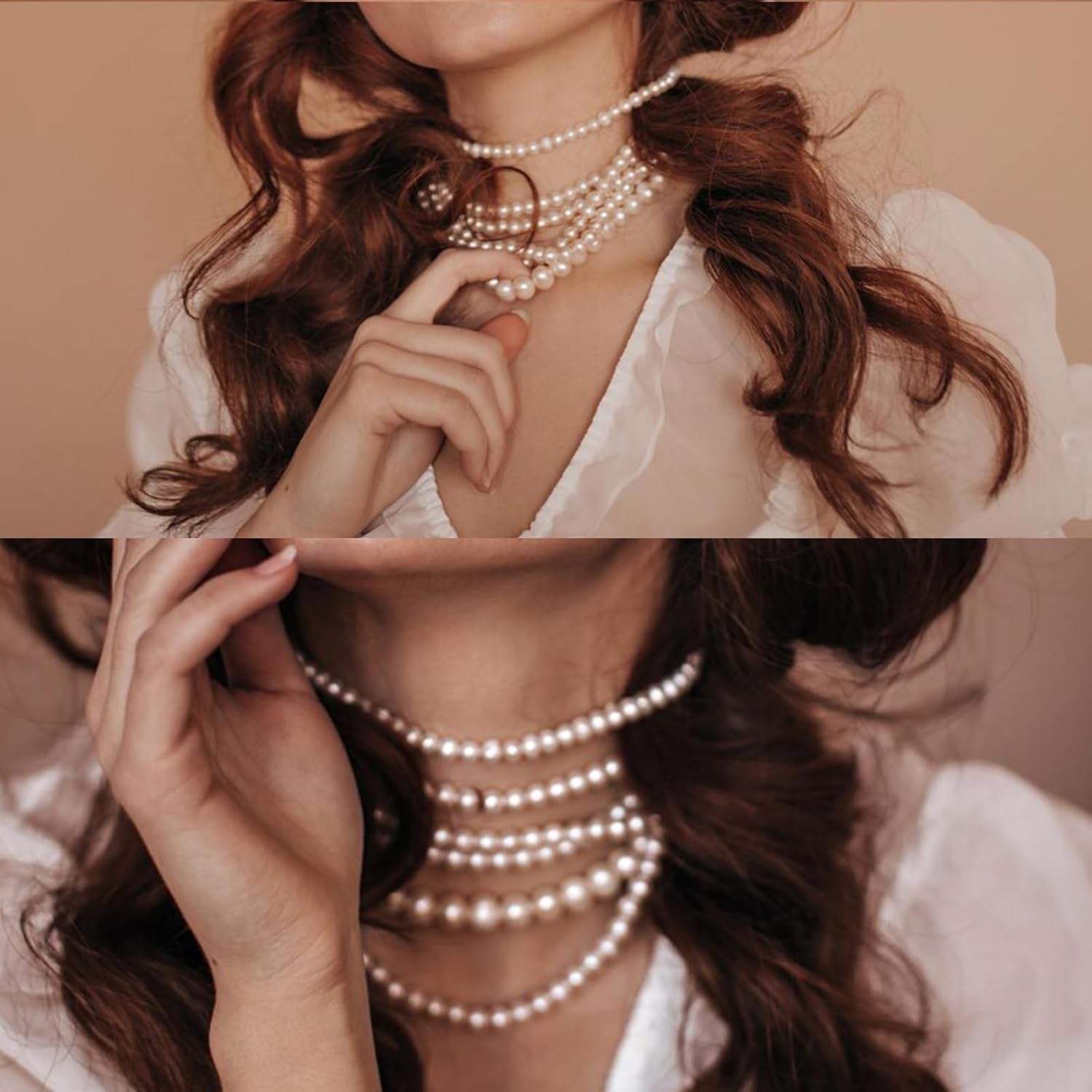 12 Pack Faux Pearl Necklace Bulk Long Pearl Women'S Jewelry 1920S White Pearl Party Favors Wedding Bridal Shower Tea Birthday Decorations