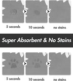 -Pet Feeding Mat-Absorbent Floral Cat&Dog Food Mat-Dog Mat for Food and Water Bowl-No Watermark Quick Dry Dog Water Dispenser Mat Pet Placemat-Pet Supplies & Accessories1219 Grey