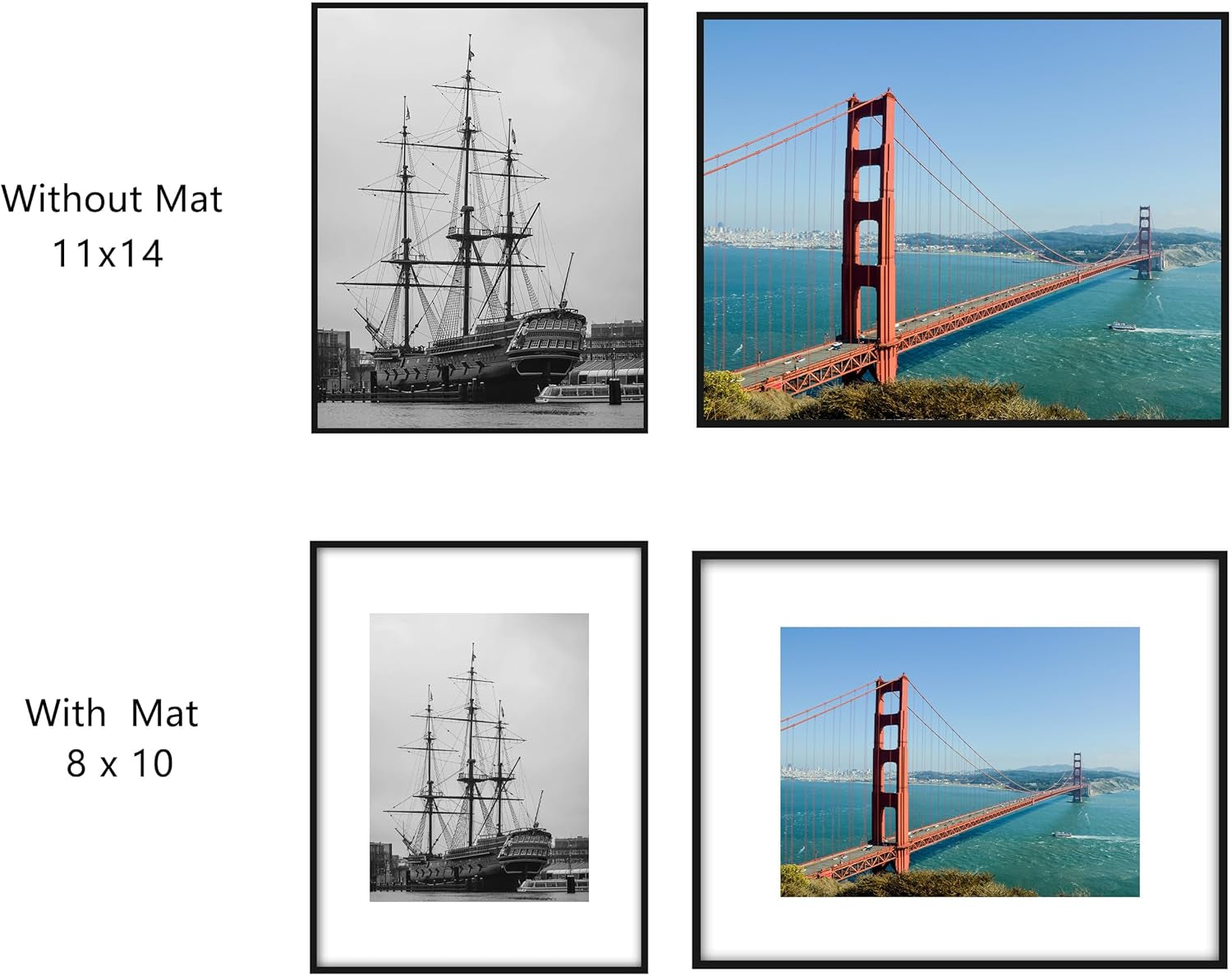 11X14 Picture Frame and 11X17 Picture Frame, 2 Pack