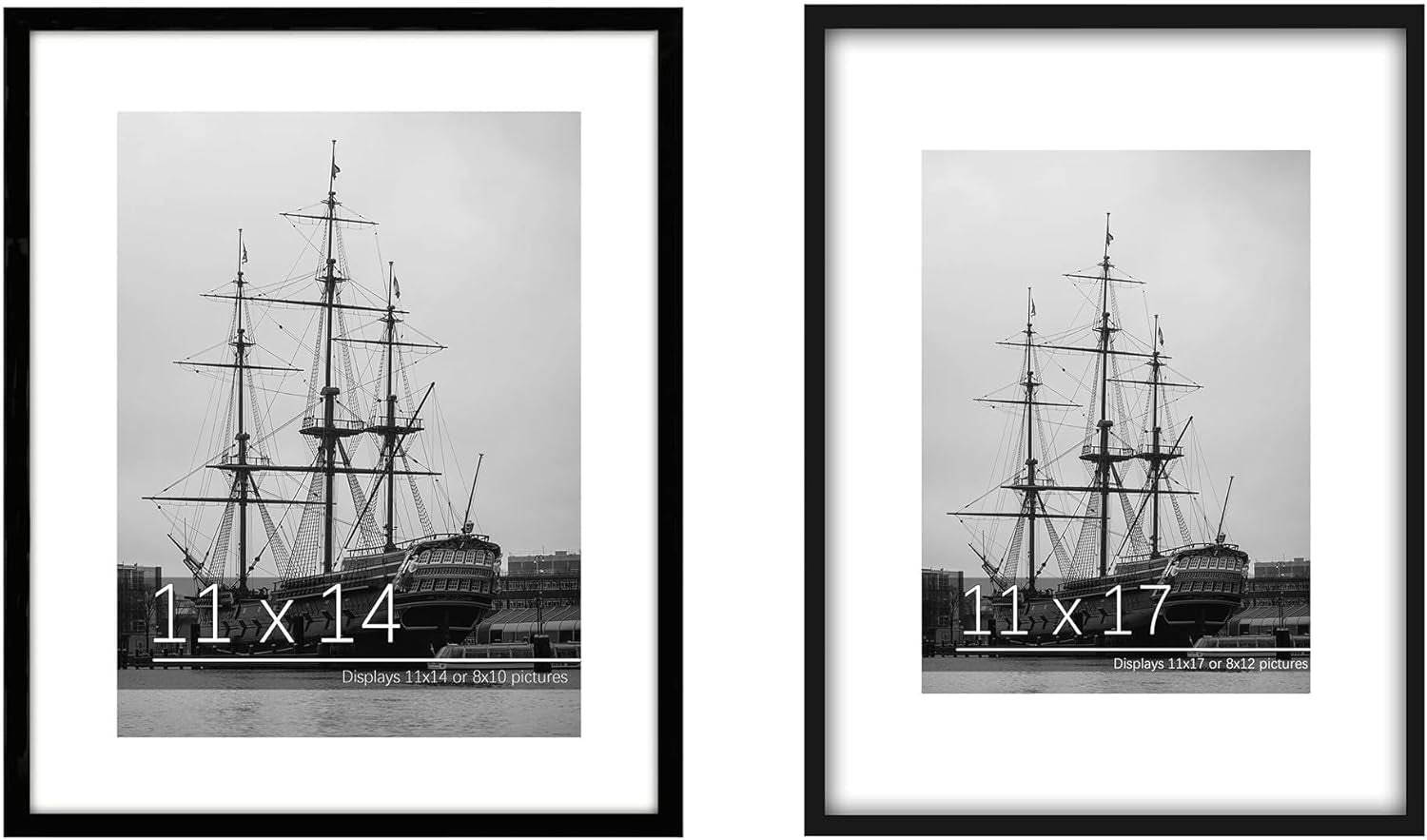 11X14 Picture Frame and 11X17 Picture Frame, 2 Pack
