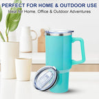 2Pcs 40 Oz Tumbler Lid Replacement Compatible with Silver Buffalo, Accessories for Silver Buffalo Tumbler Cup, Bpa-Free, Reusable Replacement Lid