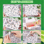 16PCS Party Favor Boxes, Soccer Goodie Bags Paper Gable Treat Snack Bags for Soccer Themed Party Decorations Supplies 6.1×3.5×3.3 Inch