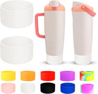 2Pcs Silicone Boot for Owala 30Oz & 40Oz Freesip Sway Bottles & Tumblers, Accessories for Owala - Transparent